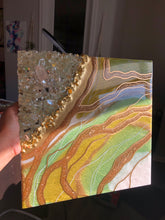 Load image into Gallery viewer, Resin Art| Handmade | Geode Art | Pink Painting | Christmas Gift | Gifts