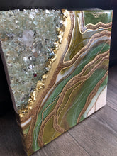 Load image into Gallery viewer, Resin Art| Handmade | Geode Art | Pink Painting | Christmas Gift | Gifts