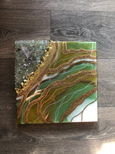 Load image into Gallery viewer, Resin Art| Handmade | Geode Art | Pink Painting | Christmas Gift | Gifts