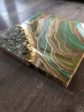 Load image into Gallery viewer, Resin Art| Handmade | Geode Art | Pink Painting | Christmas Gift | Gifts