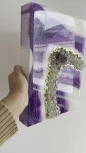 Load and play video in Gallery viewer, Resin Geode Art | Amethyst
