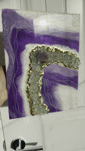 Load and play video in Gallery viewer, Resin Geode Art | Amethyst
