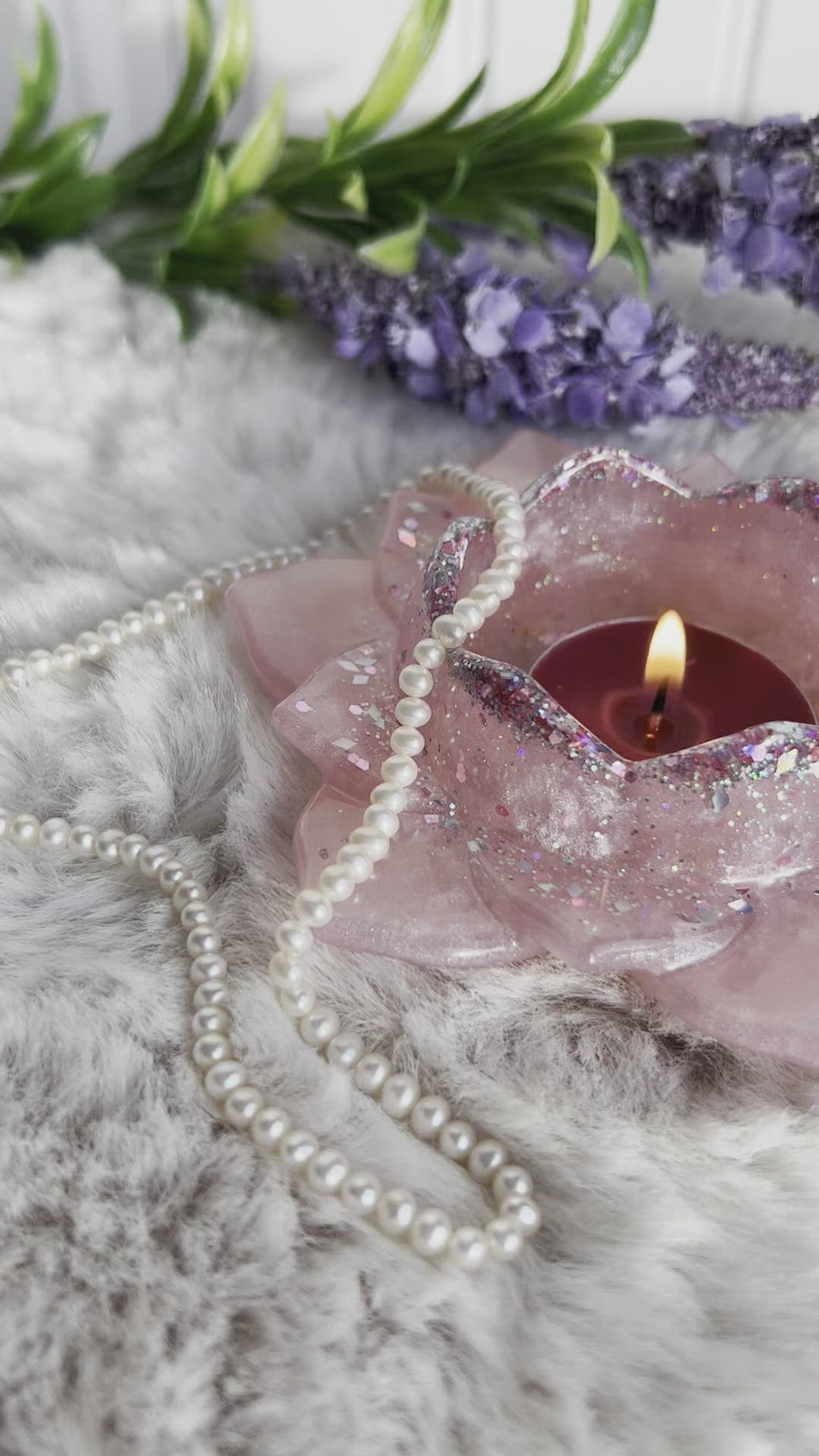 Candle Holder- Pink