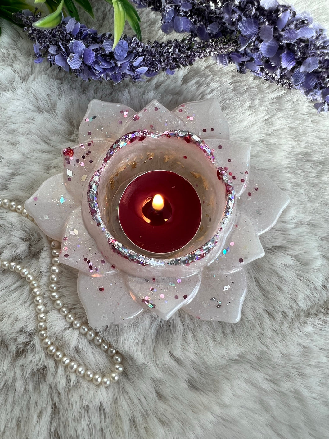 Candle holder- White